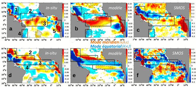 Signatures en salinité de l'océan atlantique tropical dans les données in situ, modèle et satellite SMOS Signatures en salinité de l'océan atlantique tropical dans les données in situ, modèle et satellite SMOS