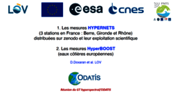 Présentation de David Doxaran, Les mesures HYPERNETS et HyperBOOST