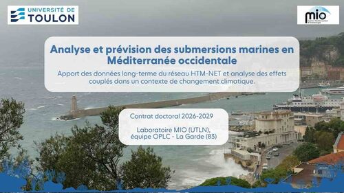 Offre de th&egrave;se - Submersions marines en M&eacute;diterran&eacute;e