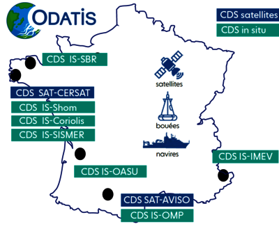 ODATIS' Data and Services Centers.