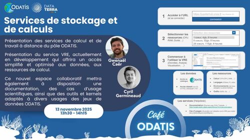 Webinaire - novembre 2025 HPC VRE services de calculs et stockage du pôle ODATIS Webinaire - novembre 2025 HPC VRE services de calculs et stockage du pôle ODATIS
