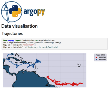 librairie Python ArgoPy pour données océanographiques du réseau de flotteurs Argo