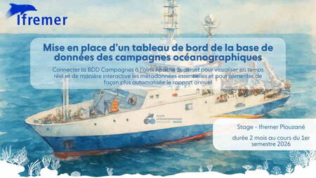 Offre de stage - Tableau de bord de la base de données des campagnes océanographiques