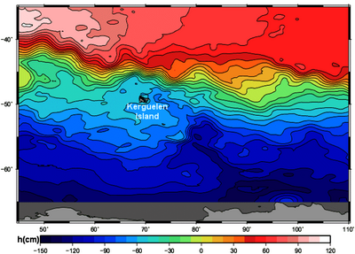 Topographie Dynamique Moyenne dans l'océan Indien