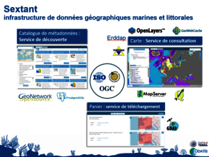 Présentation ODATIS d'Erwann Quimbert sur les fonctionnalités du geonetwork Sextant