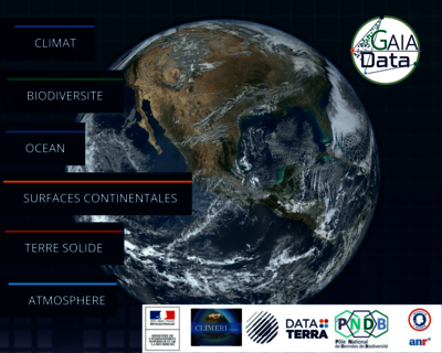 logo projet GAIA Data infrastructure intégrée et distribuée de données et services