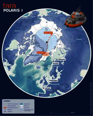 Trajectoire de la Station Polaire Tara