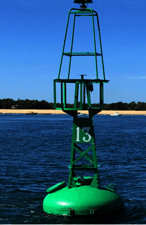 COAST-HF network buoy in the Arcachon basin, managed by CDS-IS-OASU