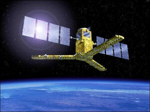 SMOS satellite, capable of measuring ocean salinity and soil moisture
