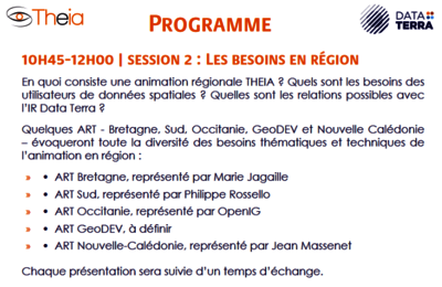 Programme Rencontre Animation Régionale Theia 