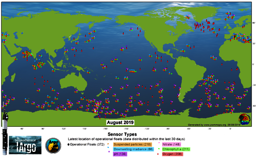 Réseau des flotteurs BGC-Argo pour le suivi biogéochimique des océans