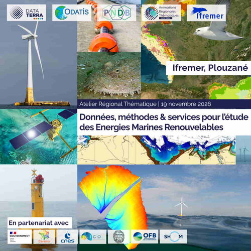 Atelier Thématique ART ODATIS : Données, Méthodes et Services pour l'étude des Energies Renouvelables en Mer