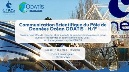 Stage CNES pour ODATIS : Communication Scientifique ODATIS au CNES