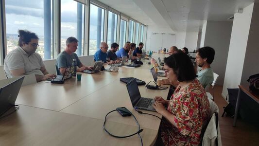 Photo des participants à l'atelier technique IPT organisé par les pôles ODATIS et PNDB avec la collaboration du GBIF