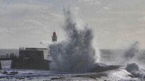 photo @didierfouasson85 prise lors de la tempête Carmen, aux Sables d'Olonne