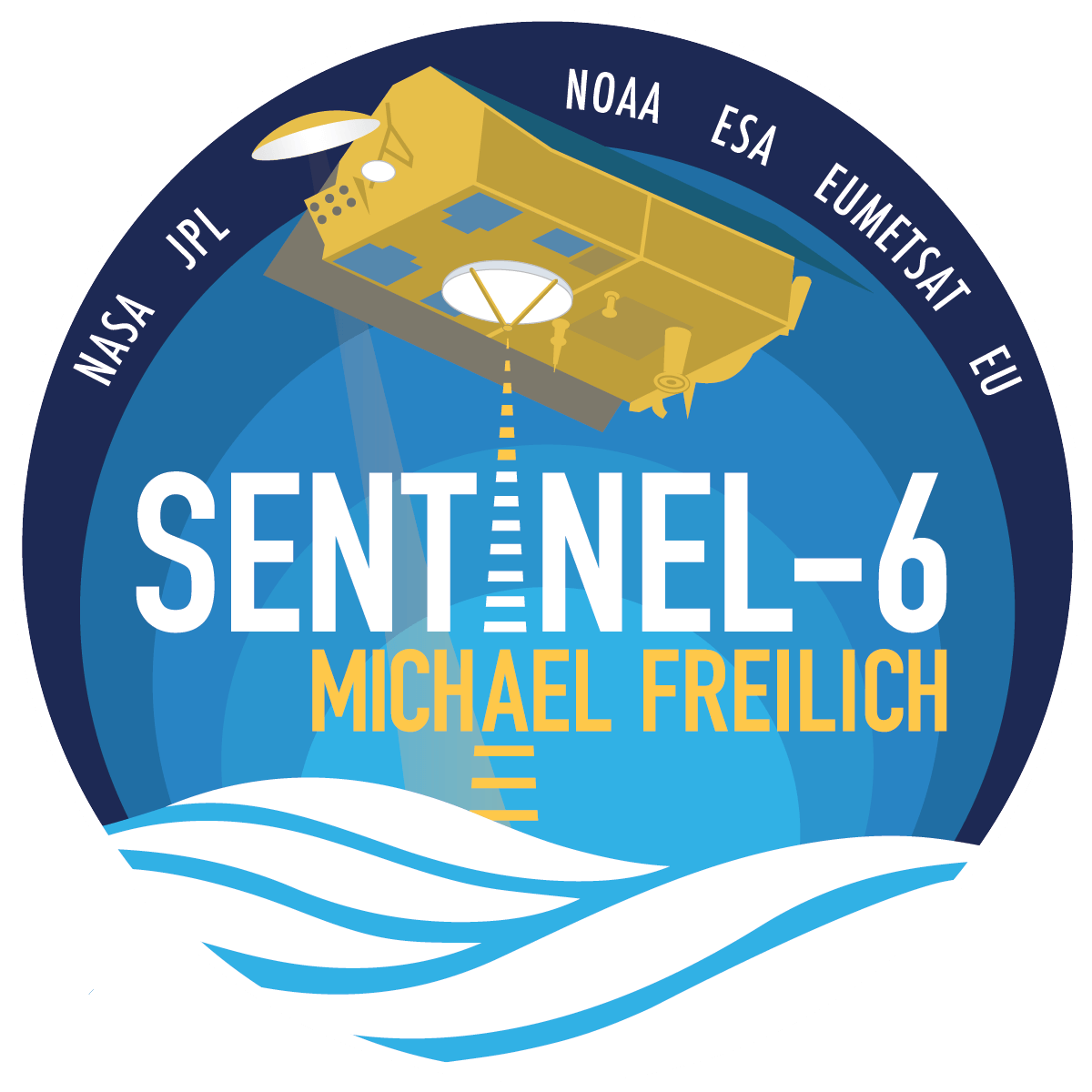 [Translate to English:] Sentinel-6 Michael Freilich spacecraft logo