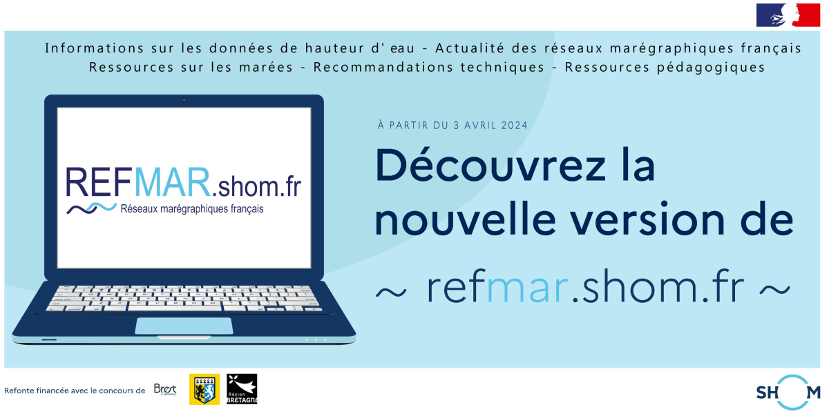 nouveau site web REFMAR Shom