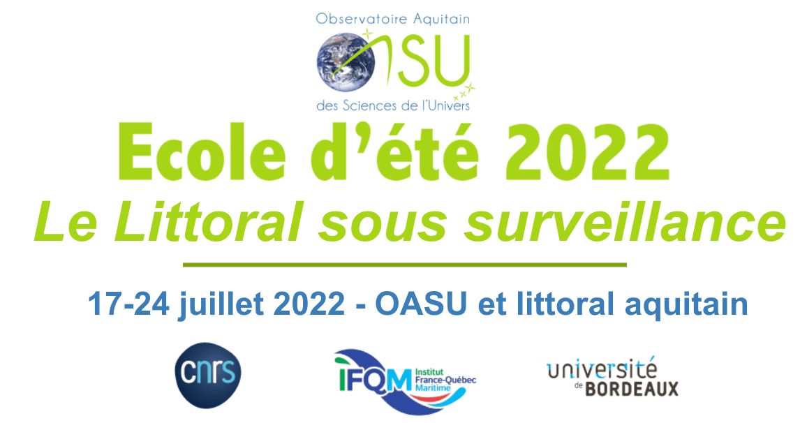 école d’été « Le Littoral sous surveillance » sur le littoral aquitain