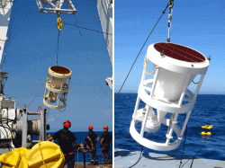 Pièges à sédiments du Laboratoire Océanologique de Villefranche-sur-Mer